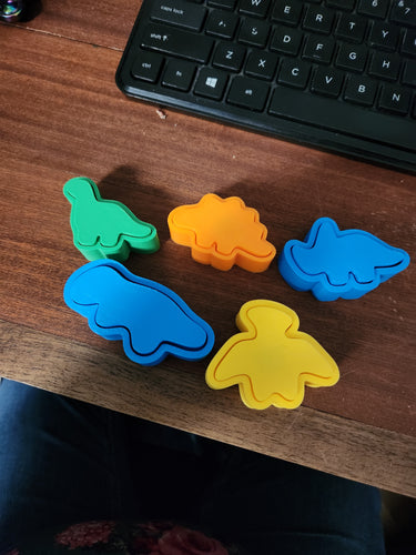 Dino Clicker Fidget Toy Bundle – STL Pack (5 Designs)